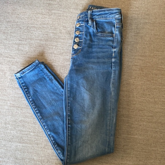 American Eagle next level stretch super hi-rise jeggings. Size 2 short (petite) - Picture 3 of 11